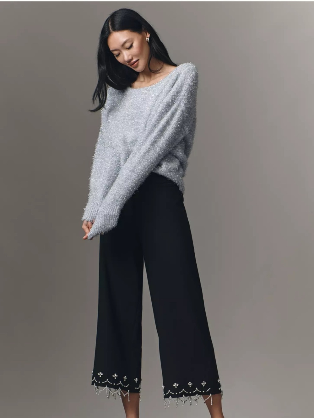 Anthropologie Crystal Crop Pants